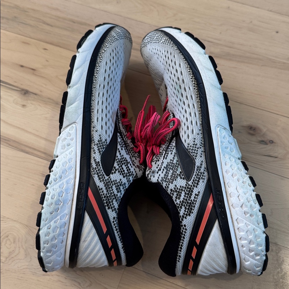 Brooks Womens Ghost 11 Gray Black Pink Shoes Athletic Sneakers-9.5-Read - Picture 8 of 9